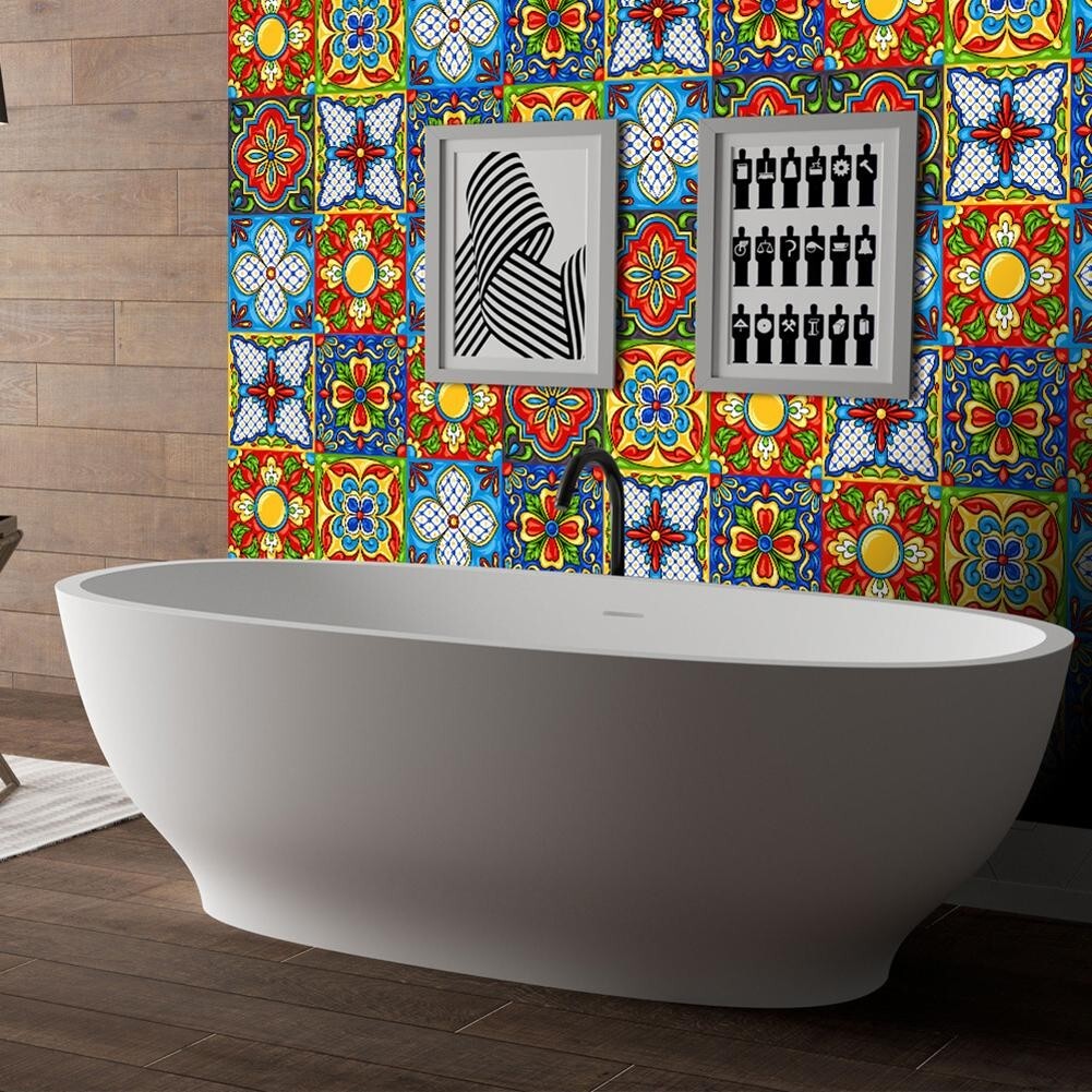 20 X Mexican Peel & for TILE er Mosaic Backsplash Decor