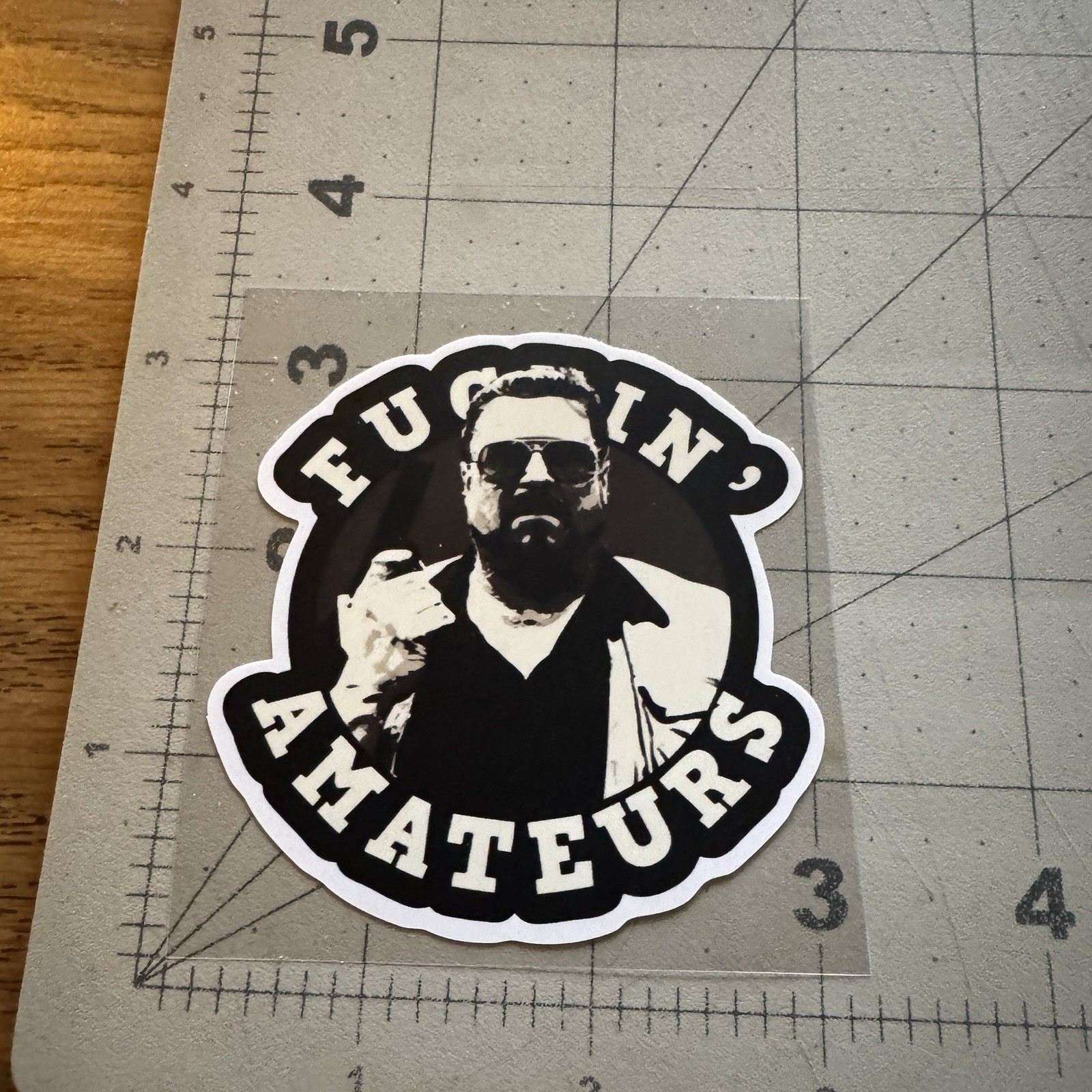 Big Lebowski Funny Walter Sobchak "F-Ing Amateurs" 3" Vinyl Die-Cut Sticker