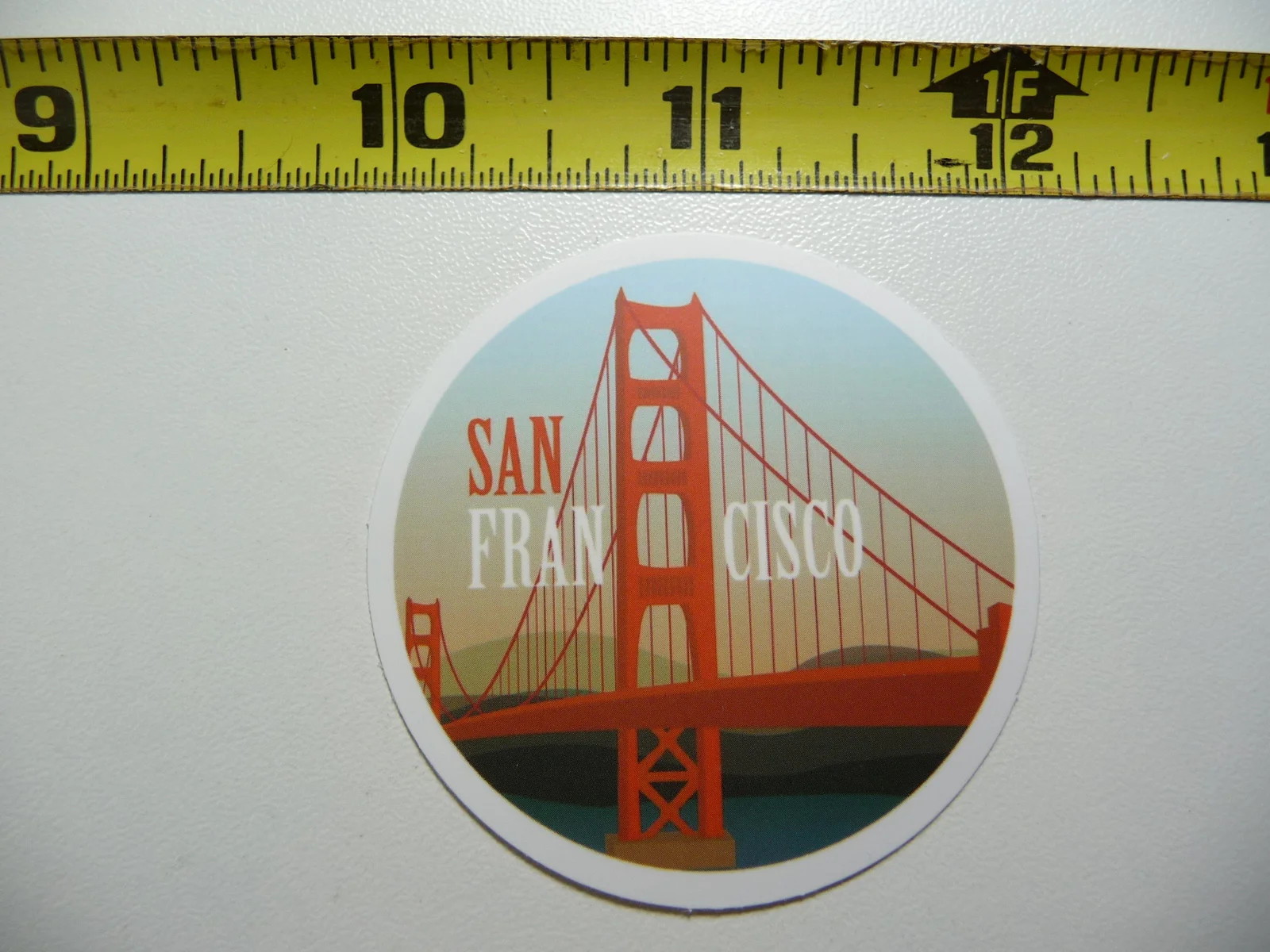 GOLDEN GATE BRIDGE SAN FRANCISCO SMALL STICKER DECAL MINI TINY TRAVEL POSTER