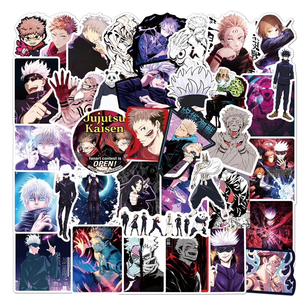 Jujutsu Kaisen Anime Stickers Random 10 PCS – No Duplicate