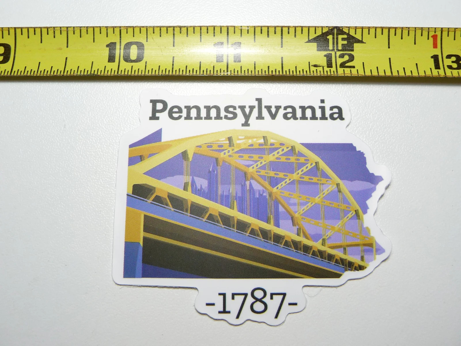 PENNSYLVANIA SMALL STICKER DECAL STATE PRIDE BIRTH TRAVEL VACATION TRIP USA