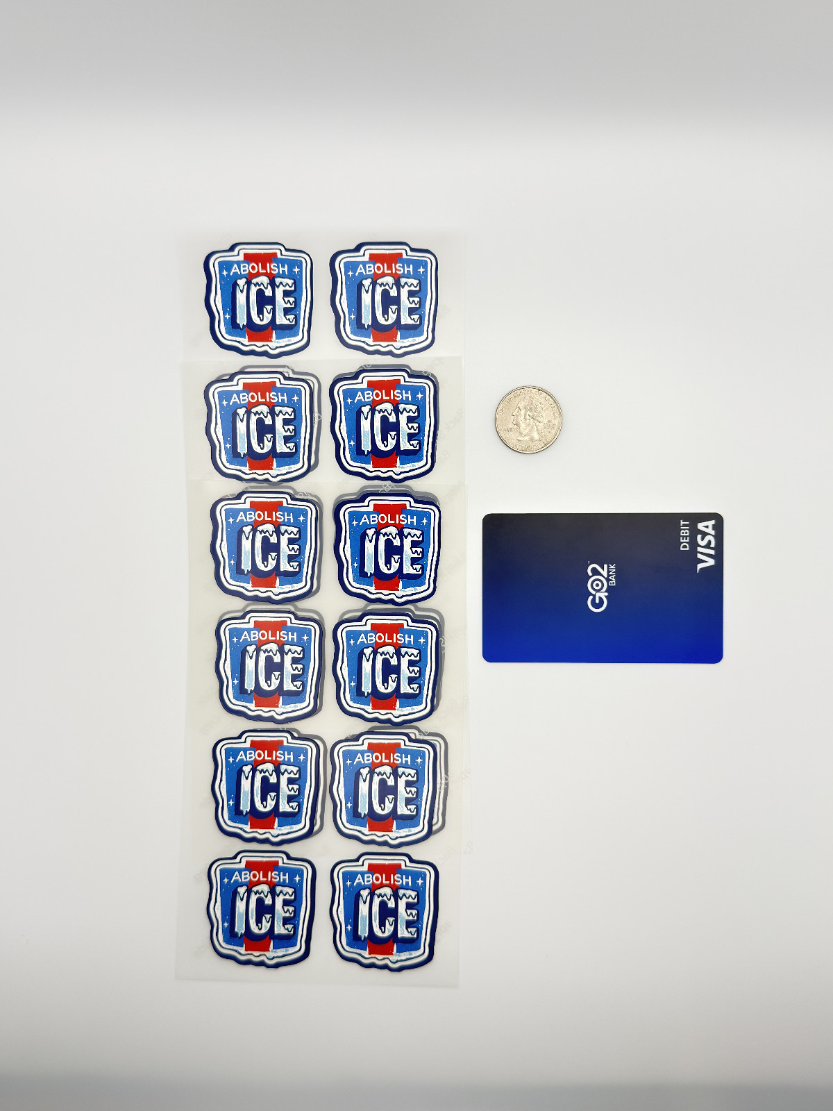 ABOLISH ICE Stickers 50 Pcs Waterproof Vinyl Political Protest Decals