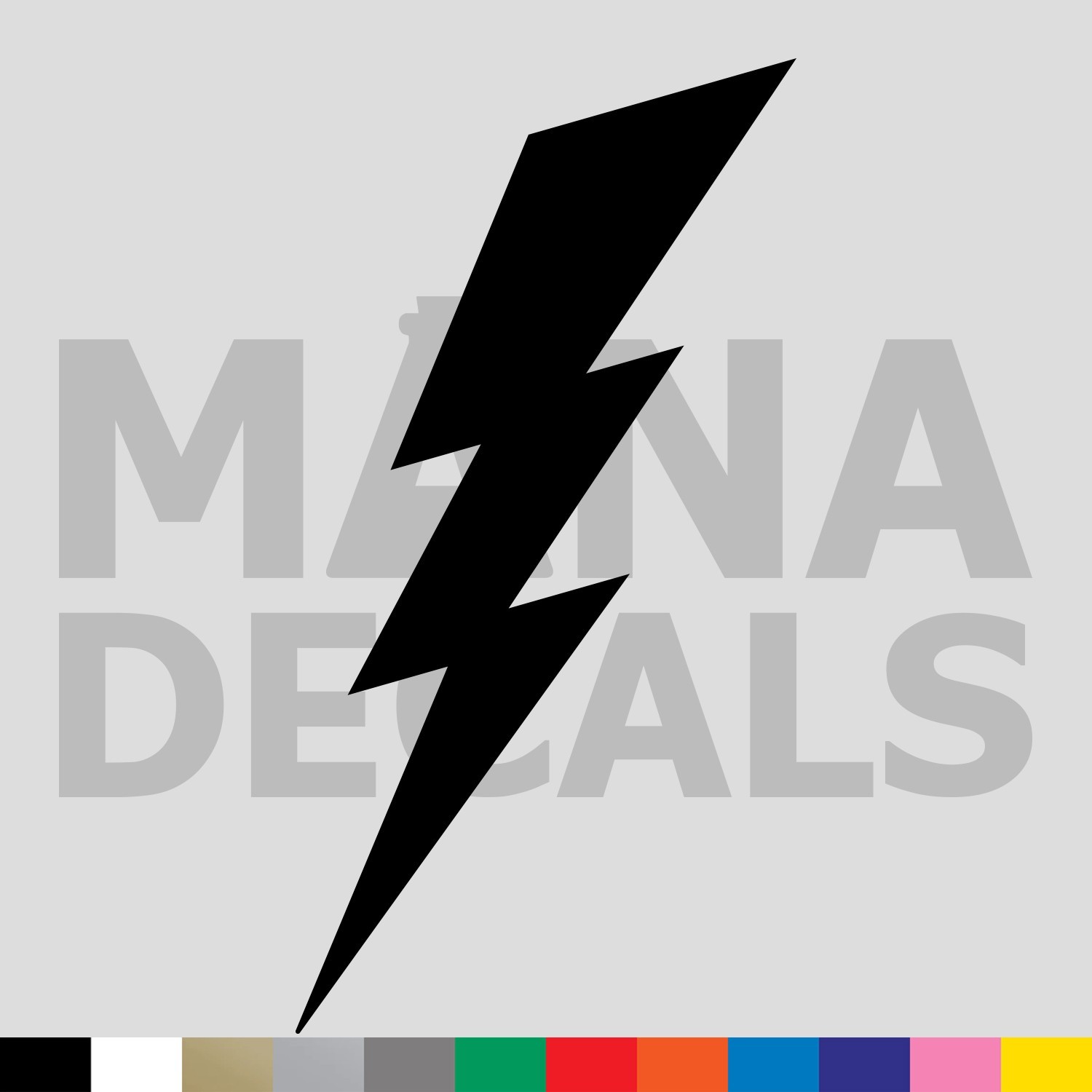 Lightning Bolt Vinyl Die Cut Decal Sticker – Shock Electric Power Charge