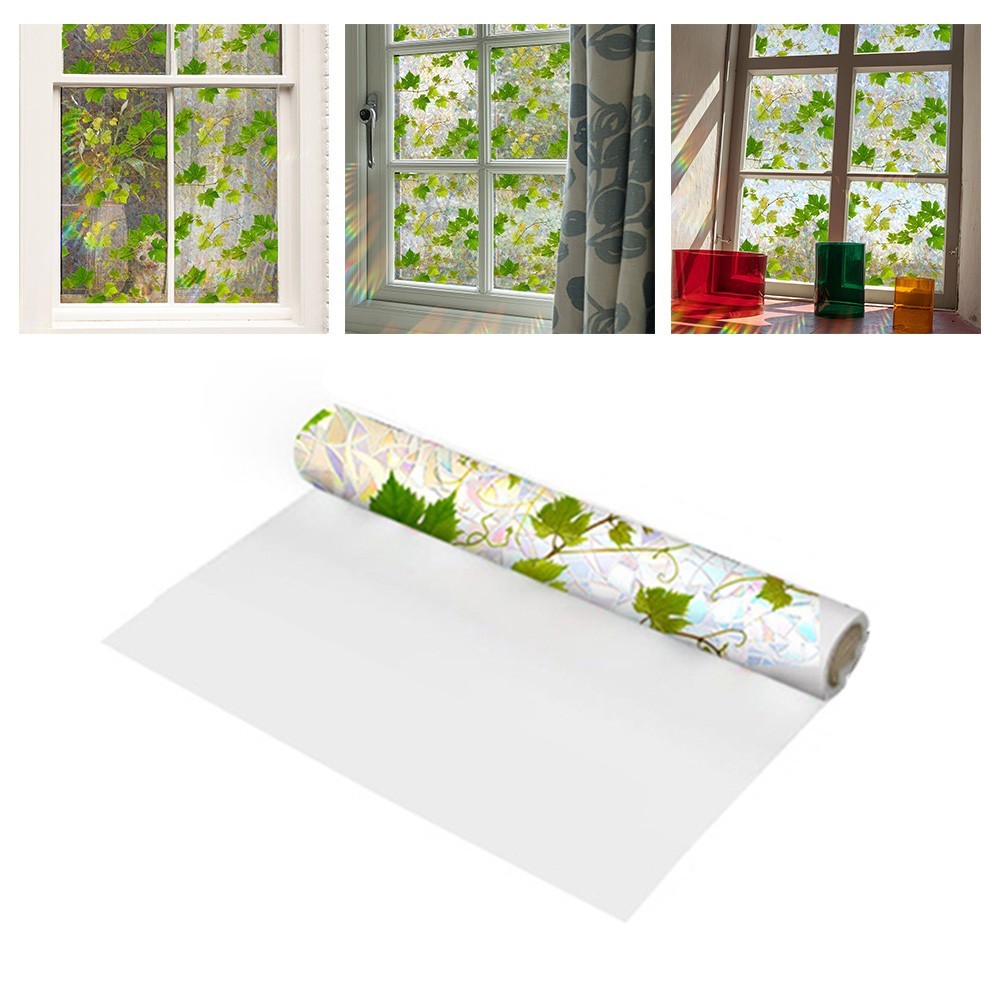 Colorful Privacy Vinyl Window Film Static Cling Glass Film for Residential Use