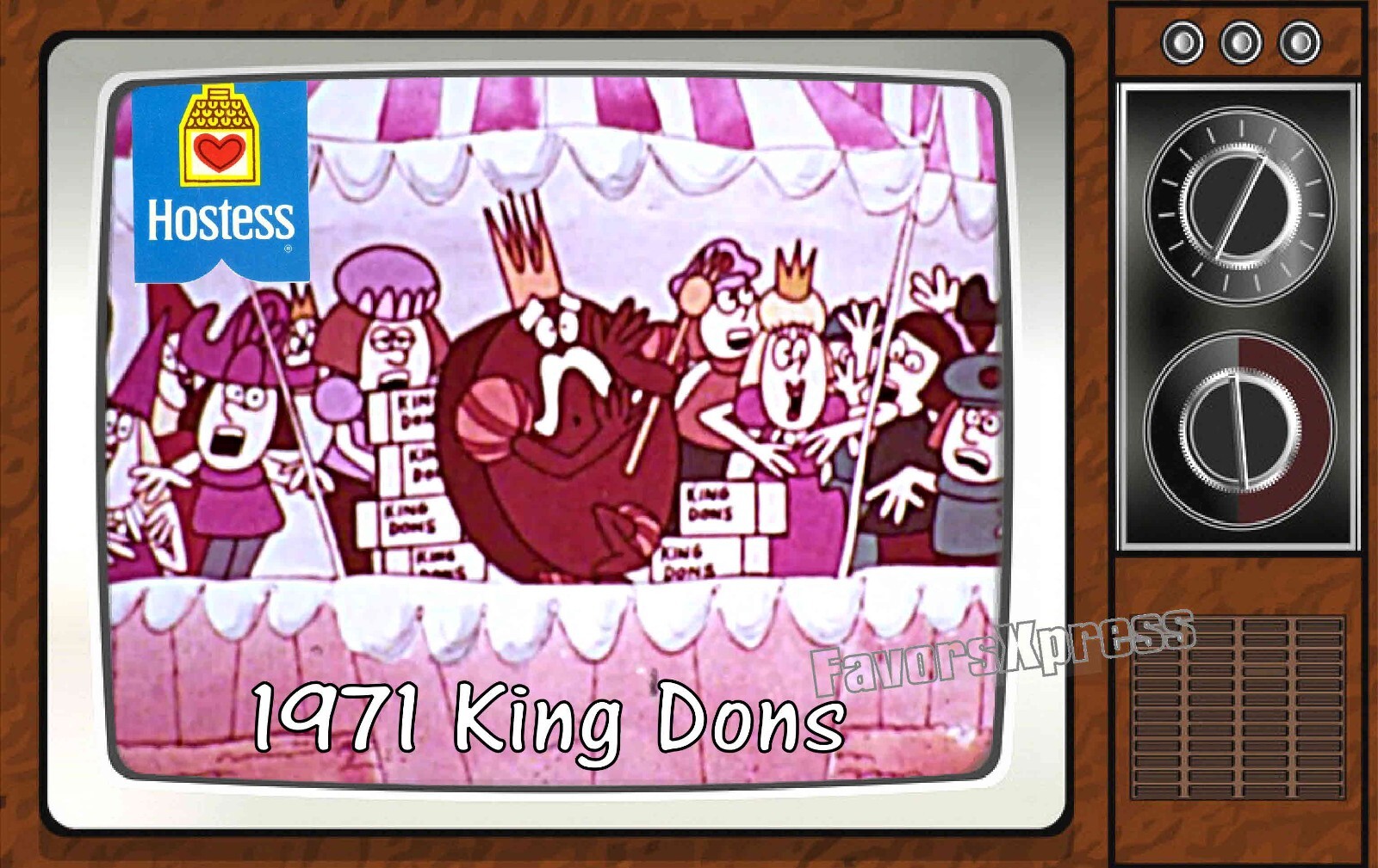 1971 King Dons Commercial Classic TV Show PHOTO MAGNET 4 X 2.5 INCHES