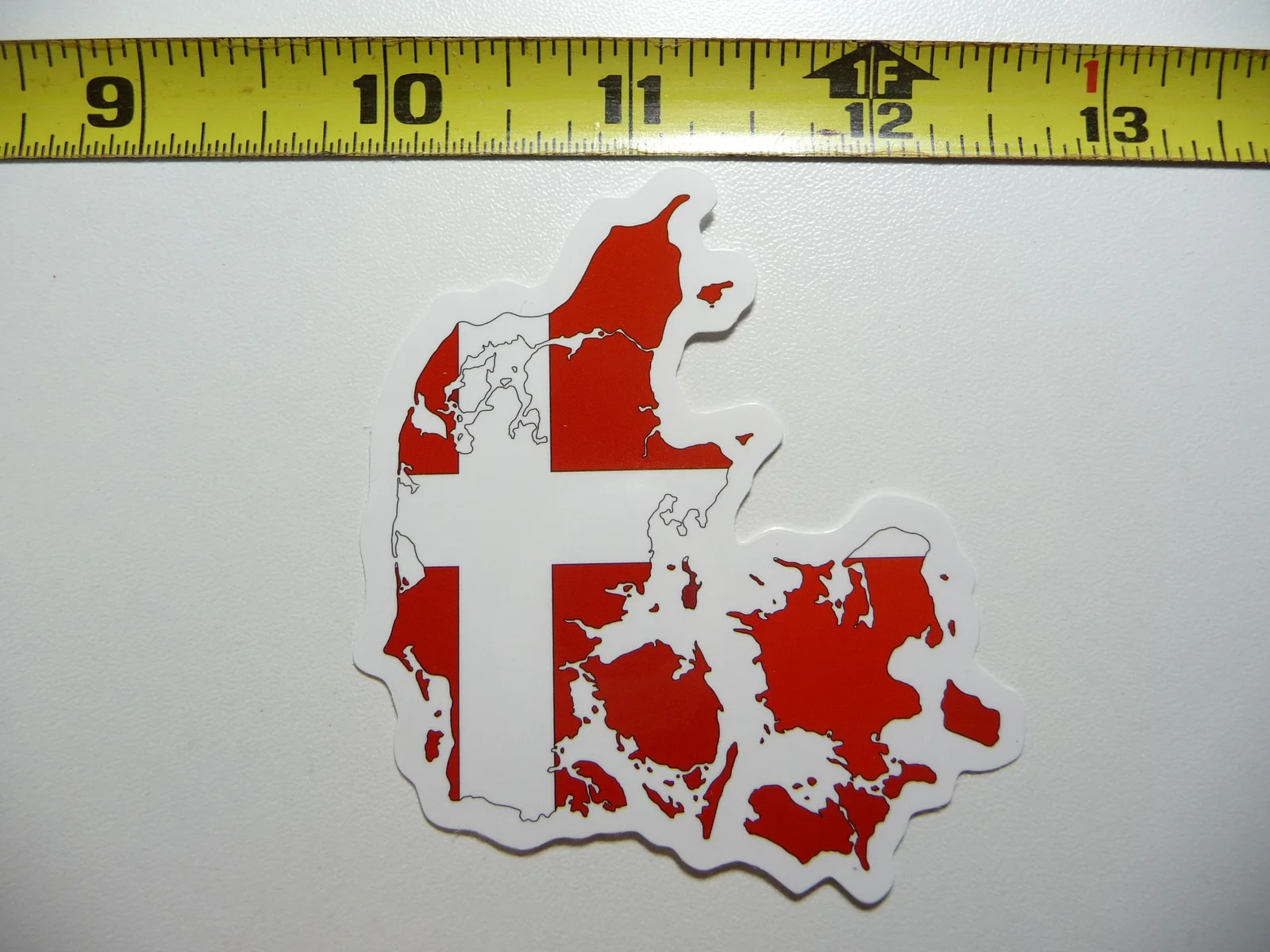 DENMARK SMALL STICKER DECAL MAP FLAG COUNTRY OUTLINE SILHOUETTE LAPTOP
