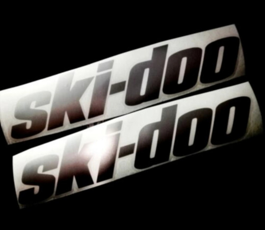 2x ski-doo 2" x9" , sticker, decal stickers 14 color choices