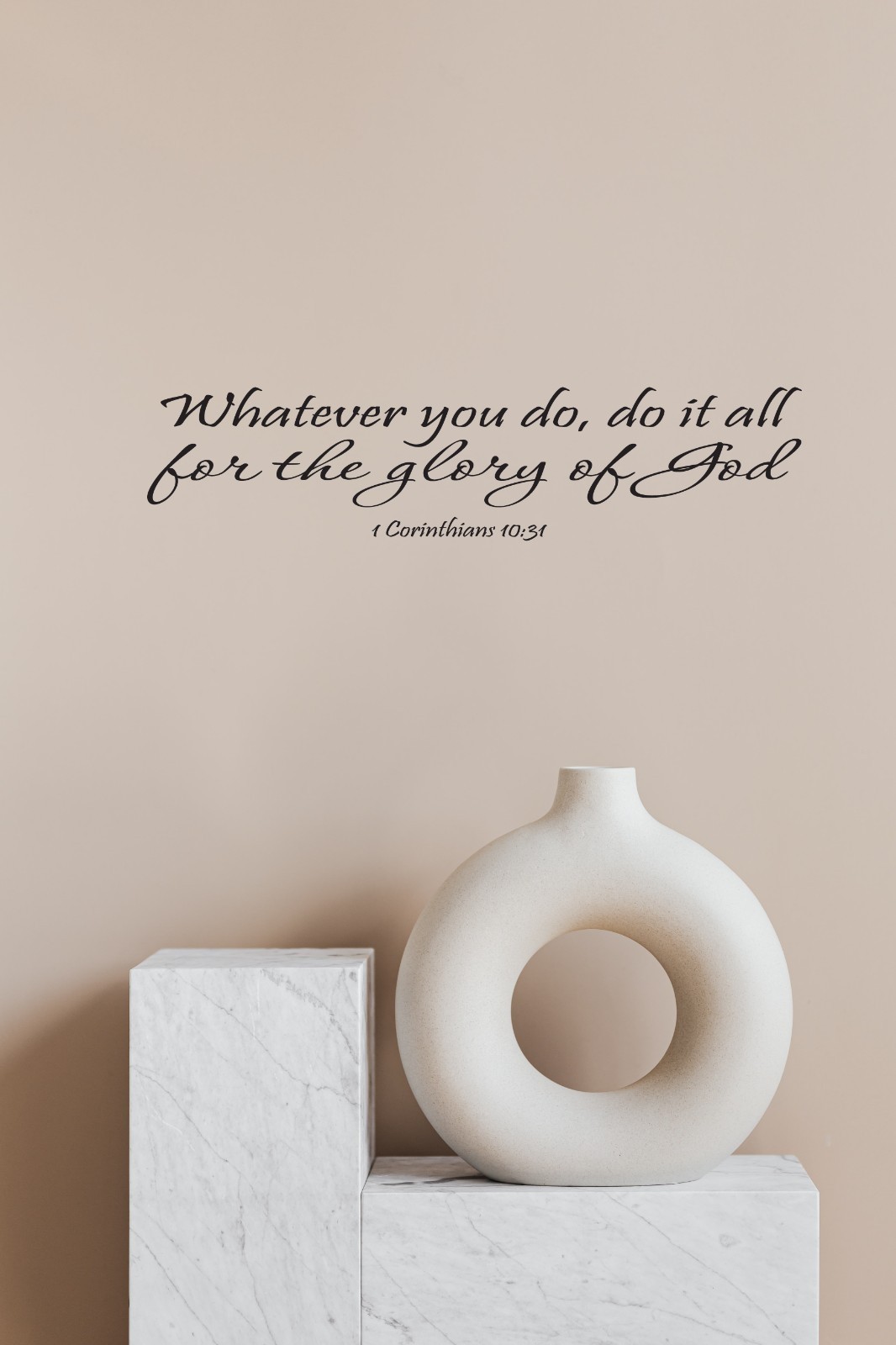 1 Corinthians 10:31 Glory of God Inspirational Bible Verse Quote Decal Vinyl