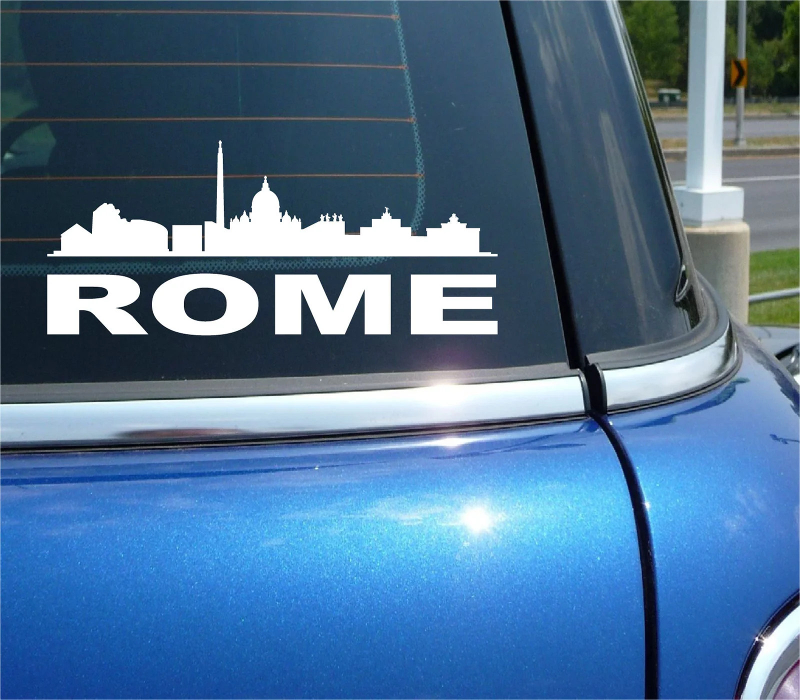 ROME ITALY CITY SKYLINE CITYSCAPE CAR WALL DECAL BUMPER STICKER