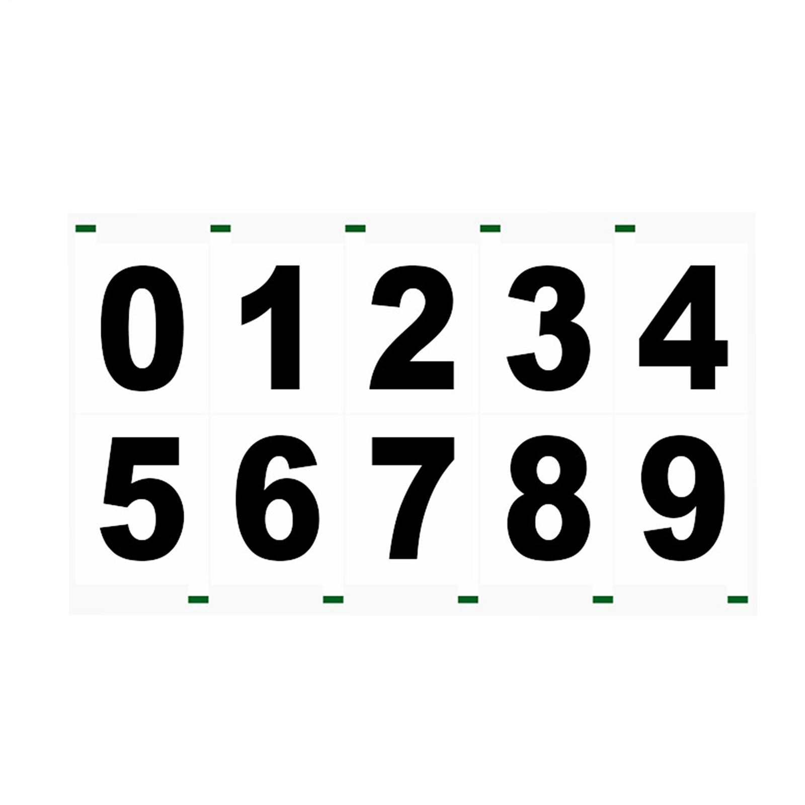 NEW License Plate Number Reflective Invisible Digital Sticker for Home Vehicle