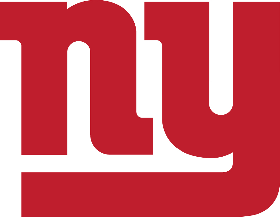New York Giants "NY" – 3" wide -White / Blue / Red Vinyl Decal Truck Car Window