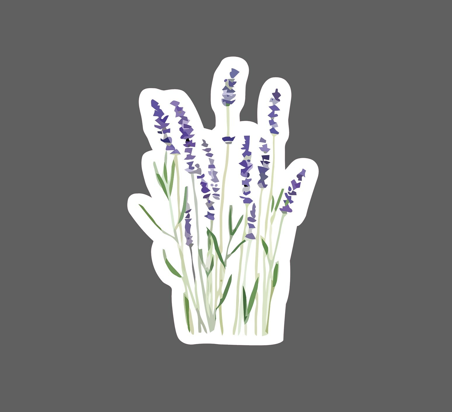 Lavender Sticker Purple Flowers Waterproof – Buy Any 4 For $1.75 Each Storewide!