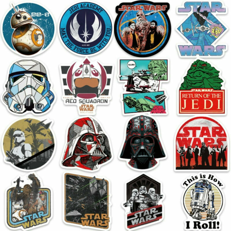 100Pcs Star Wars Stickers Bomb Car Laptop Skateboard Luggage Graffiti Decals Lot