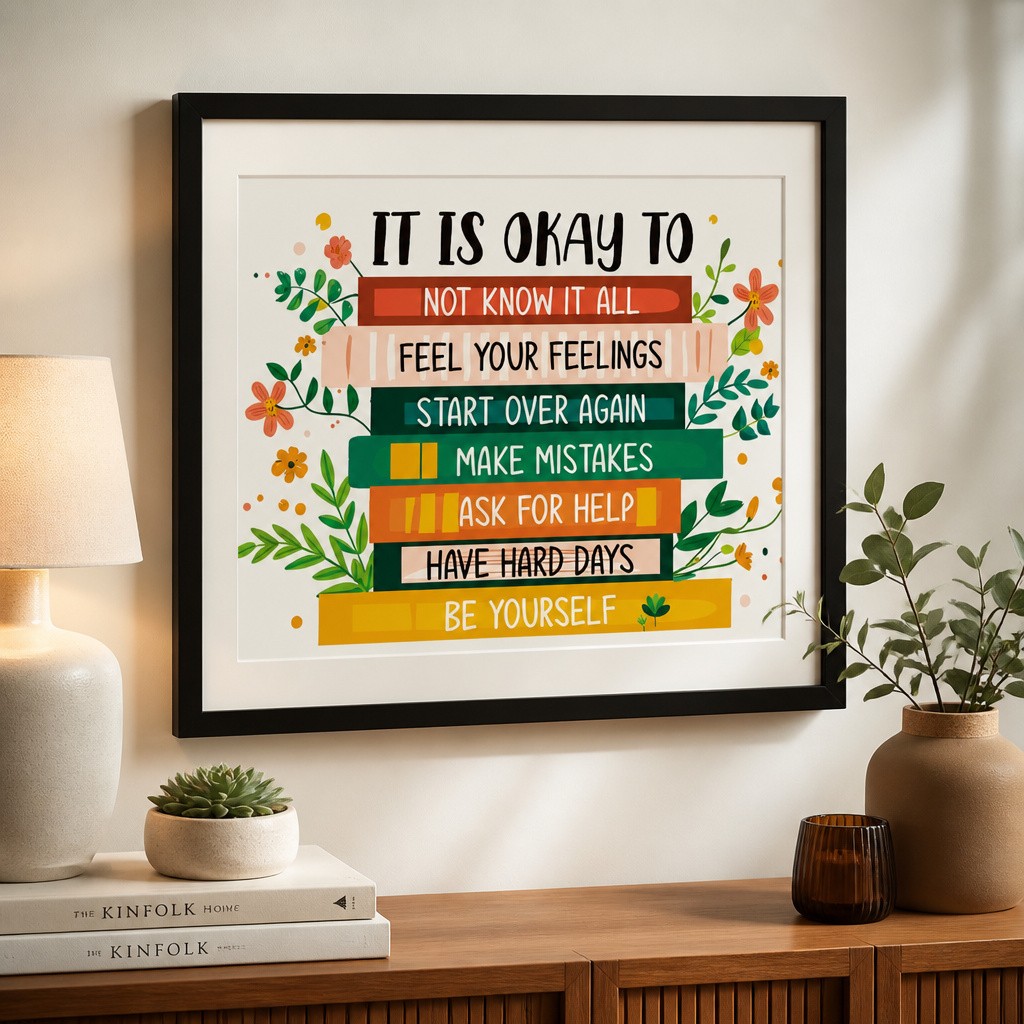 OTINGQD Inspirational Wall Art Motivational Quotes MDF Multicolor New
