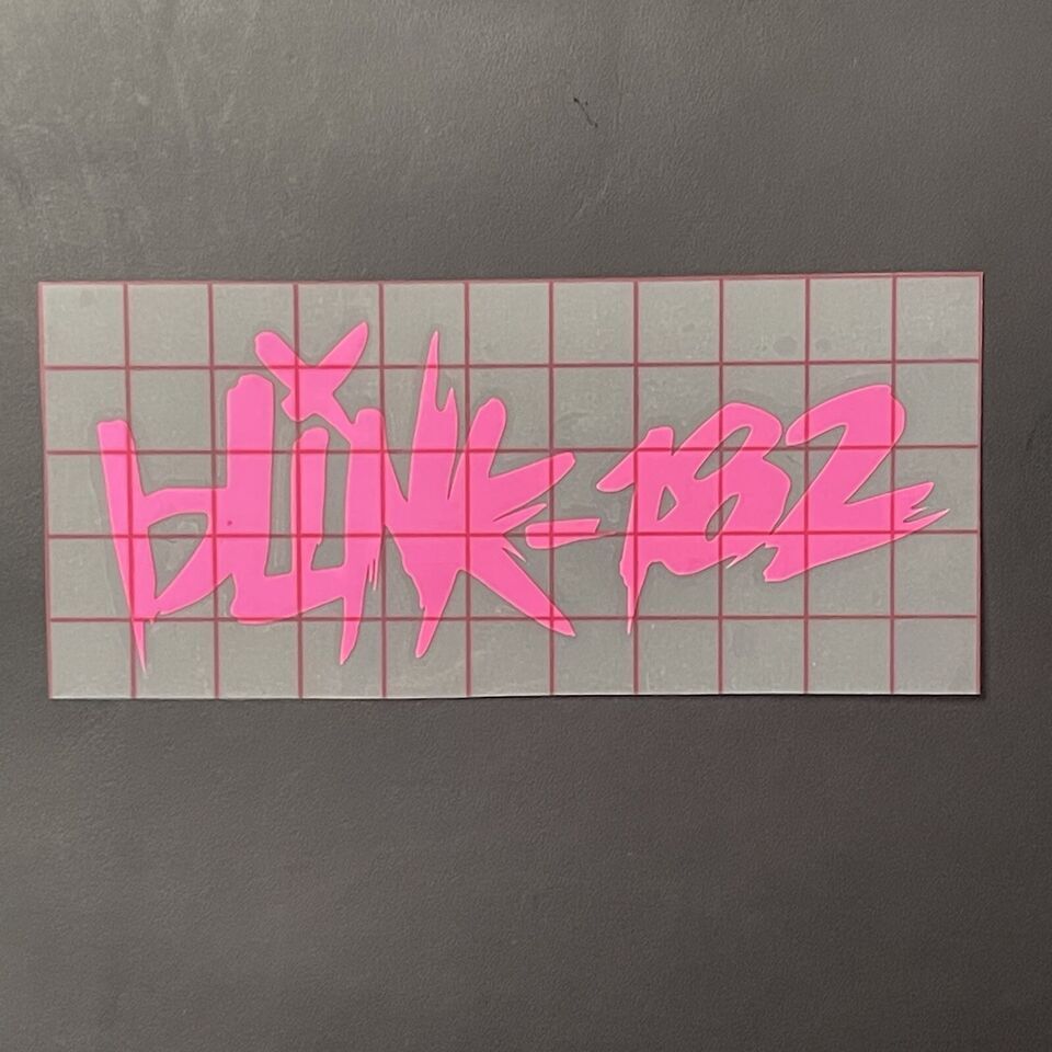 Blink 182 Car Decal Vinyl Glossy Band Logo Bumper Sticker Punk Pop