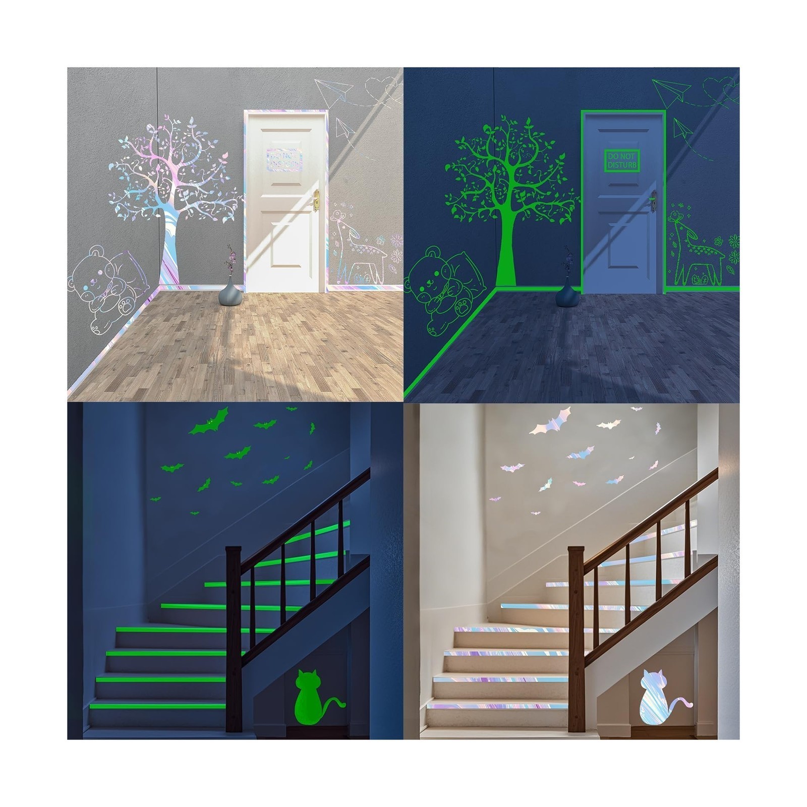 Glow in The Dark Tape – 33 FT X 0.5 Inch, Fluorescent, Waterproof, Luminous R…