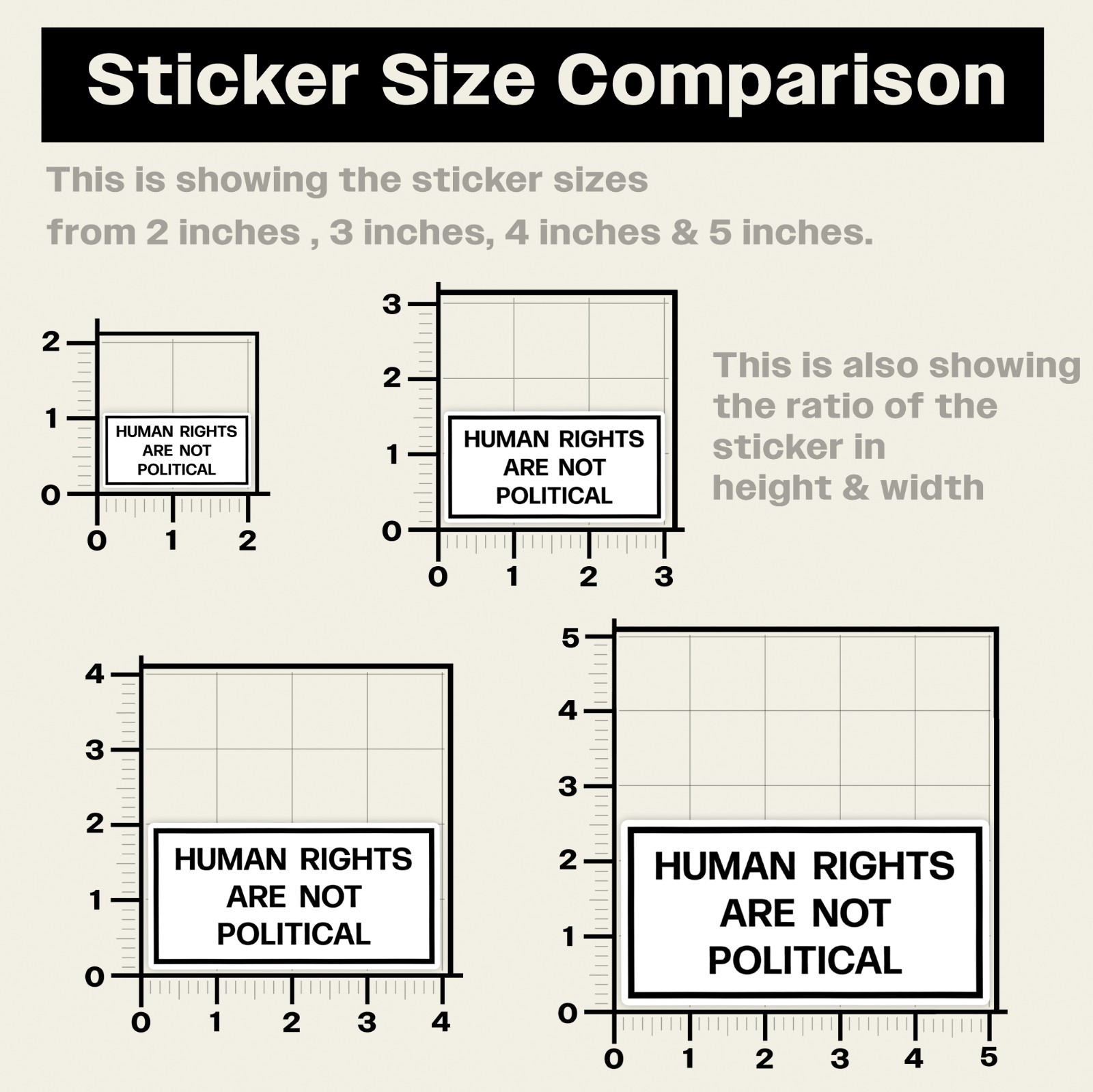 Human Rights Are Not Political Stickers Decals Justice Stickers America Decals