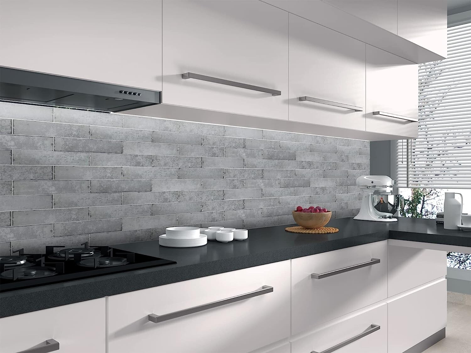 Peel and Stick Backsplash 3"X12" Self-Adhesive Subway Tile Waterproof Kitchen