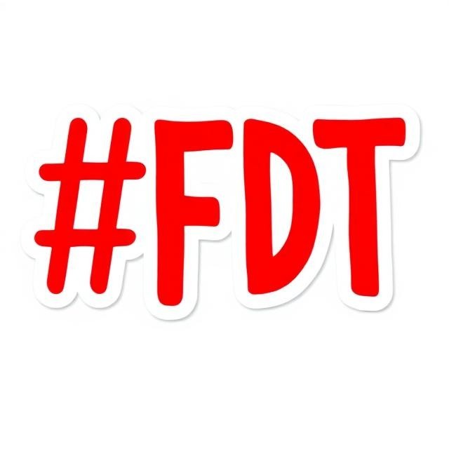 Protest #FDT Sticker Political Activist Vinyl Decal Freedom Expression Car