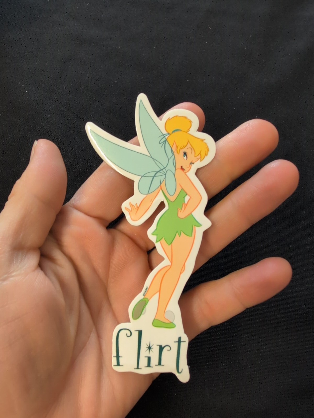Disney Tinkerbell Flirt Bumper Sticker Vinyl Decal 4"x2"