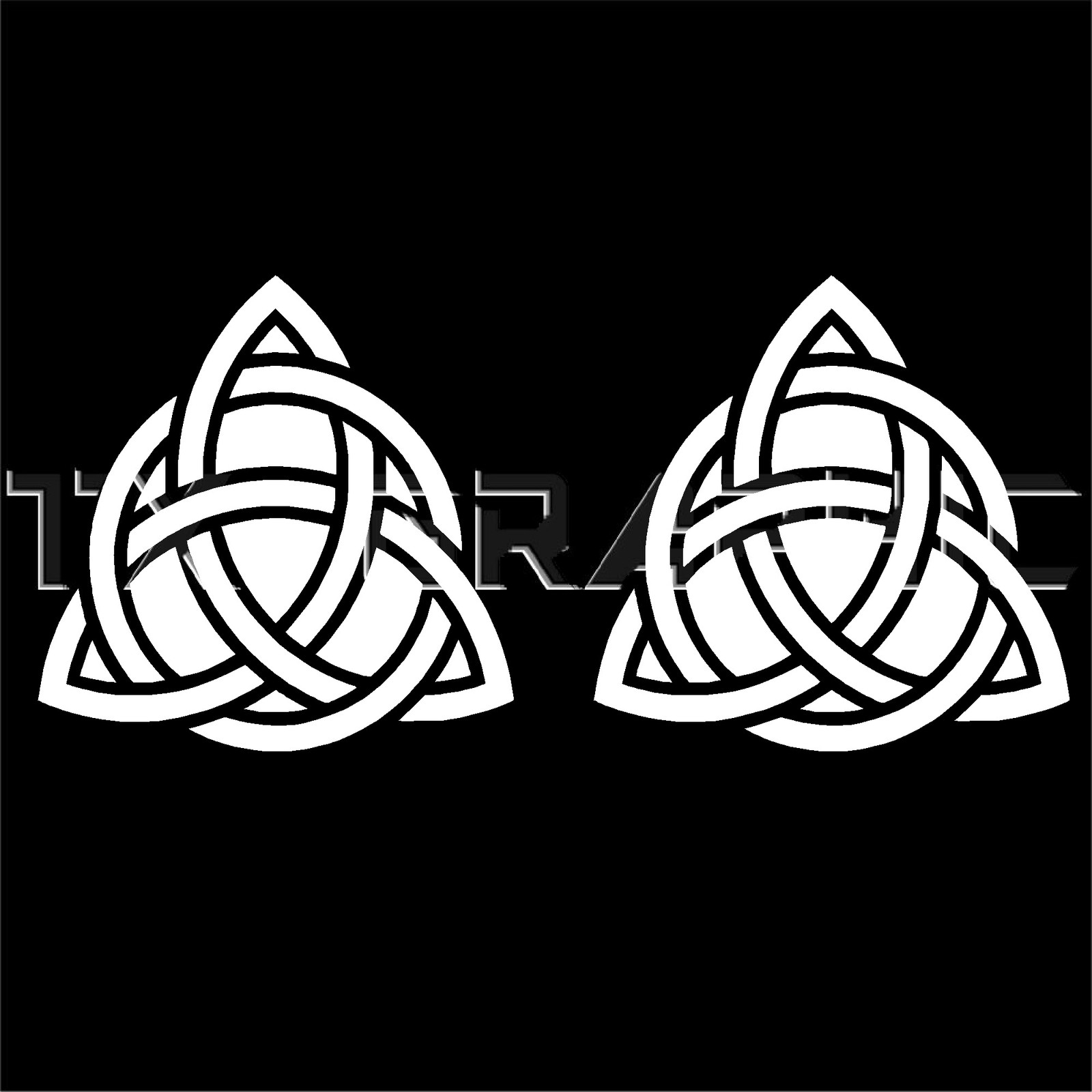 CELTIC TRINITY KNOT SYMBOL DECAL CHRISTIAN TRIQUETRA STICKER WINDOW LAPTOP WALL