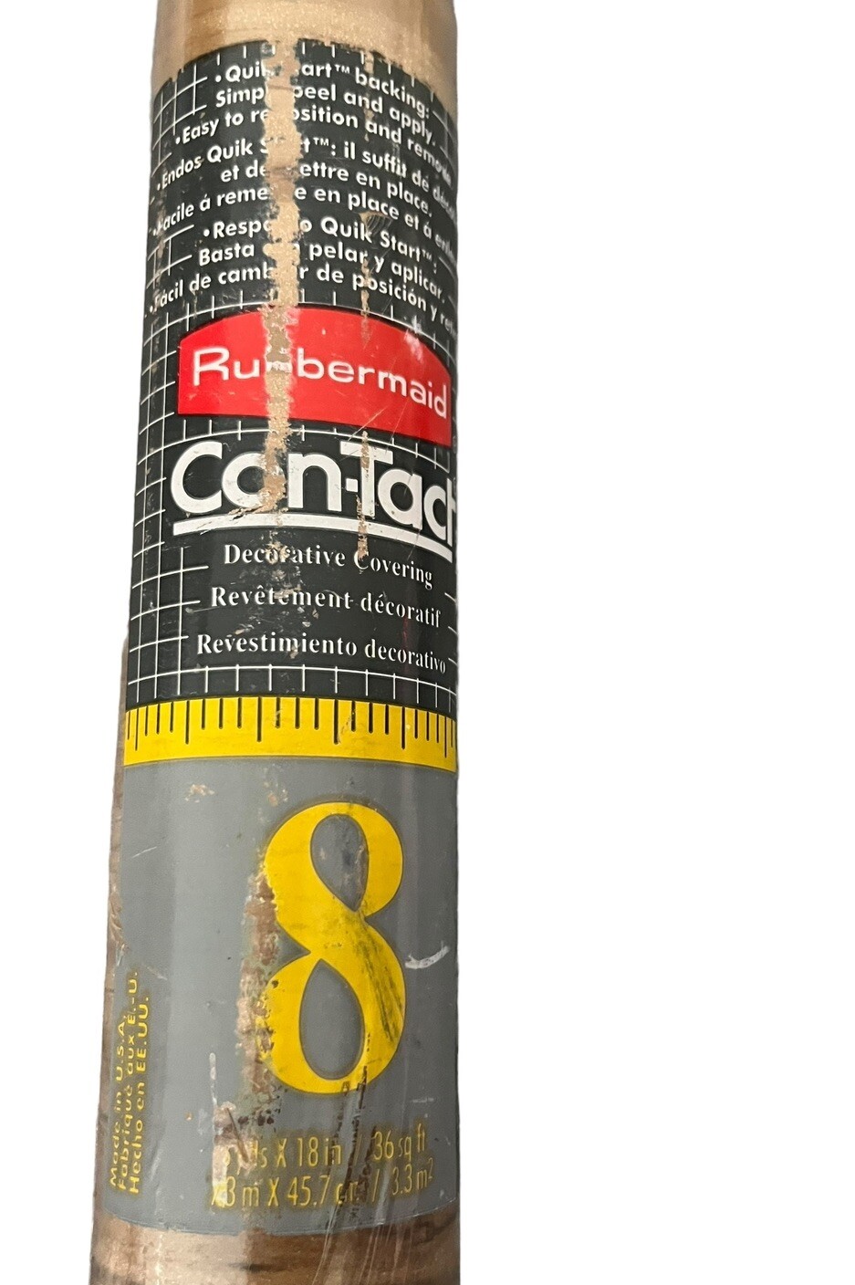 Vintage 1985 Rubbermaid Contact Paper 9018 Knotty Pine 1 Roll 8 Yds. New Sealed