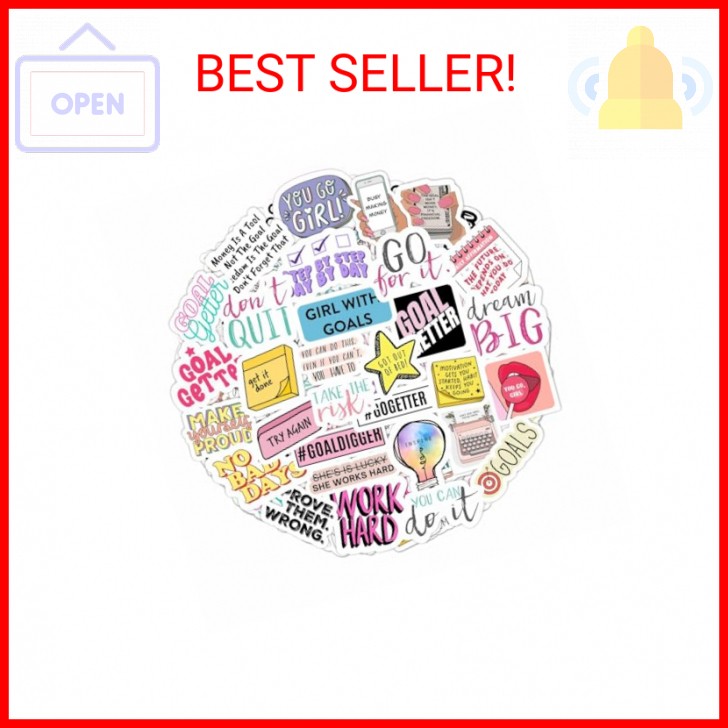 BulbaCraft Motivational Stickers for Adults – Goal Getter Party Favors & Decorat