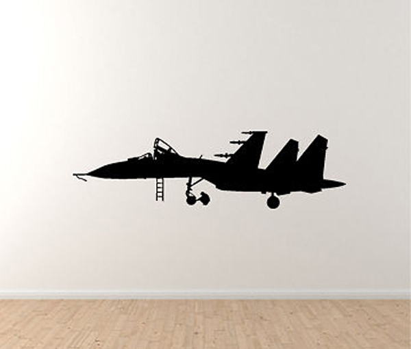 Military Vehicles – Jet Fighter Plane F/A 18 Hornet Version 1 – Vinyl Wall Decal