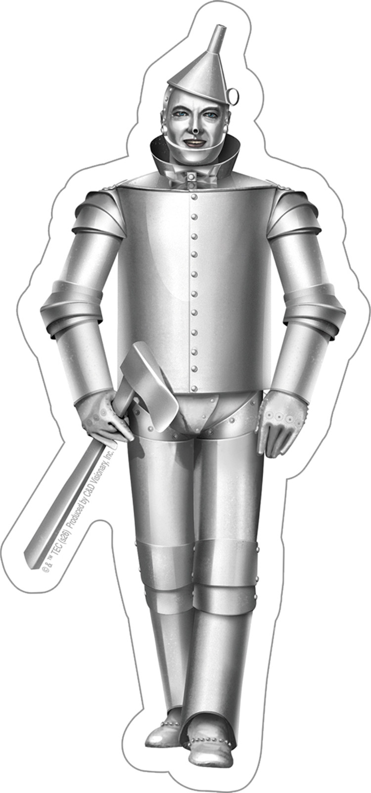 Sticker – The Wizard Of Oz Tin Man Axe 1930s Children's Fantasy Movie 6.63"