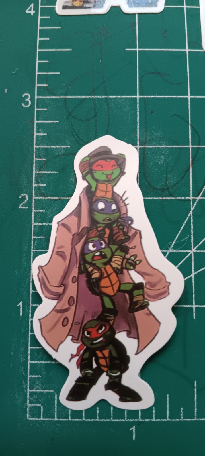 TMNT X MATTE DIE-CUT STICKER X 2003-2009 VERSION X TMNT X 2.5 INCH