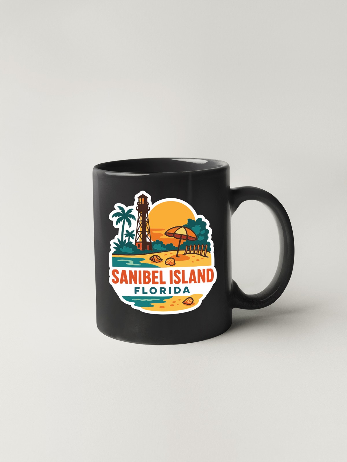 Sanibel Island Sticker Decal Vinyl Die-Cut City Skyline Landmark Design