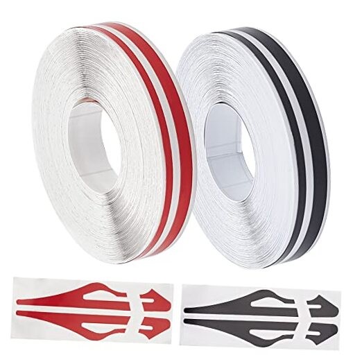 2 Rolls 64 Ft Auto Pinstripe Tape Decals – Waterproof Pin Stripe