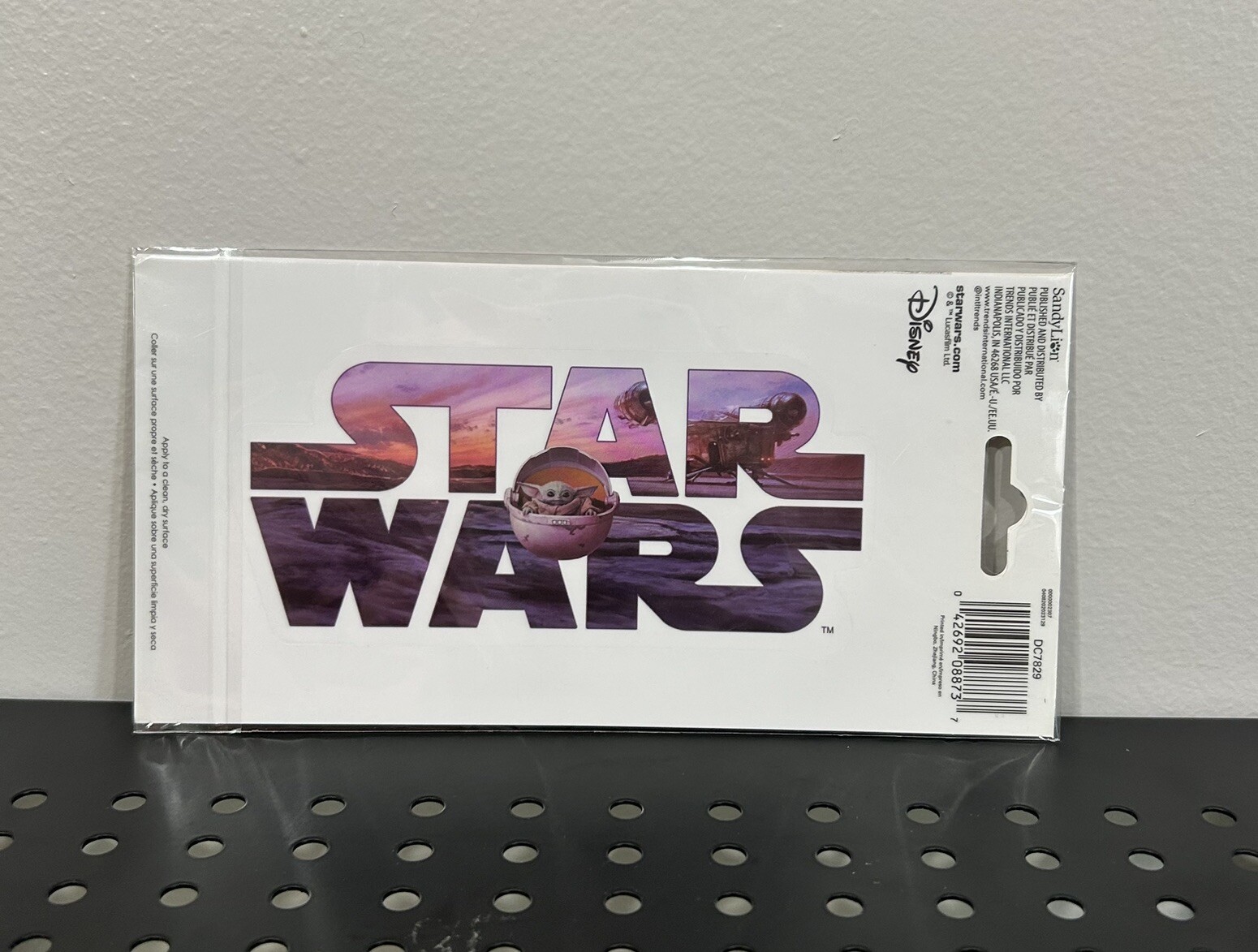 Star Wars Mandalorian Car Window Decal Sticker 2.5in x 5.5in Disney Sandylion