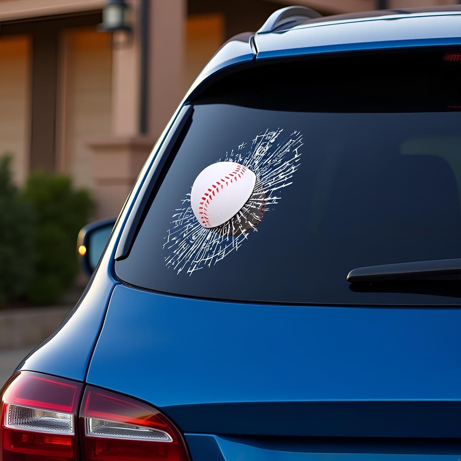 3D Prank Broken Glass Car Sticker Self Adhesive Vinyl Decor