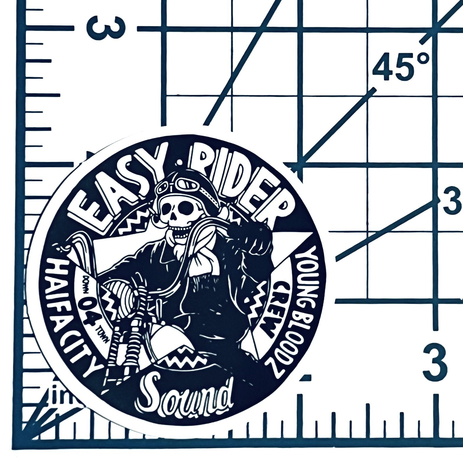 Easy Rider Skull Vinyl Sticker Die Cut Decal Biker Motorcycle Chopper Moto Art