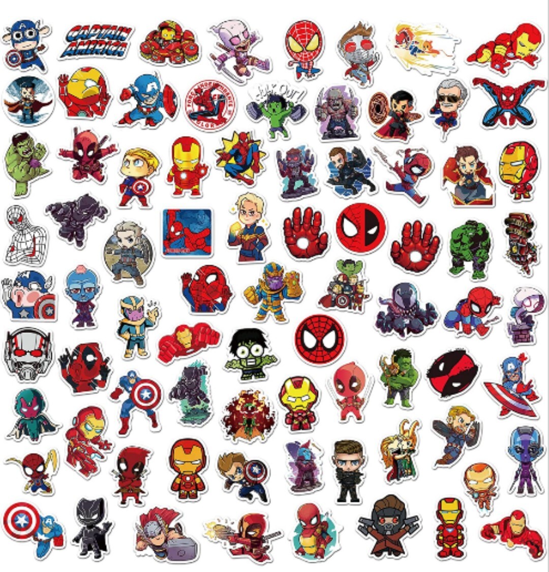10 PCS Marvel Avengers Guardians of the Galaxy Stickers BRAND NEW