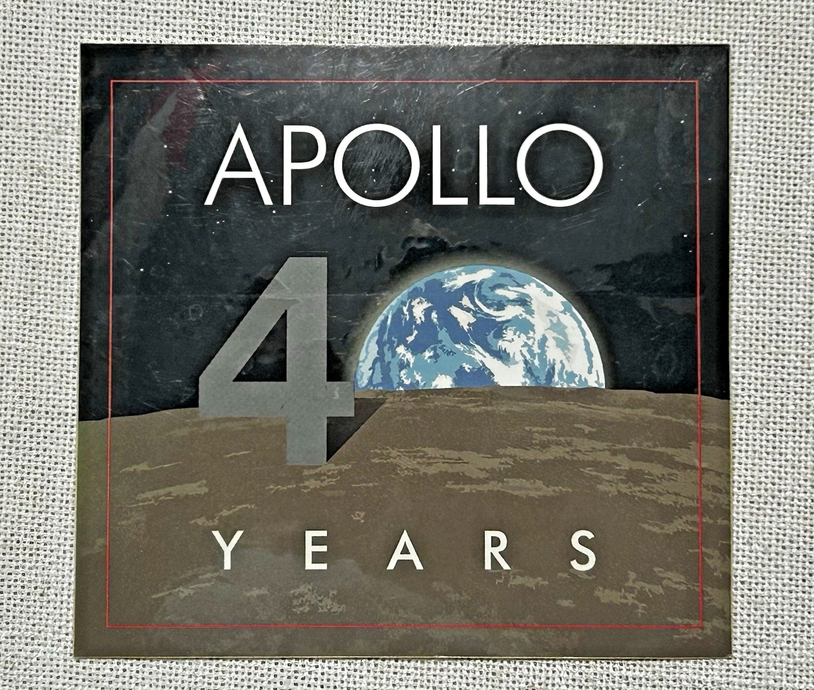 2 NASA Apollo 40 Years Collectible Stickers 4" x 3 3/4"
