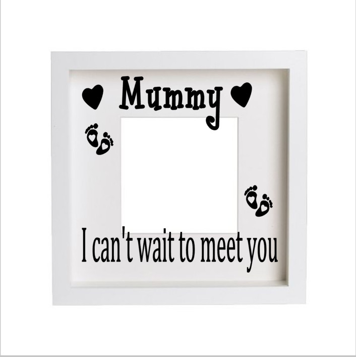 BABY scan photo for mummy , daddy, nanny etc Vinyl Decal/ Sticker Ribba Frame