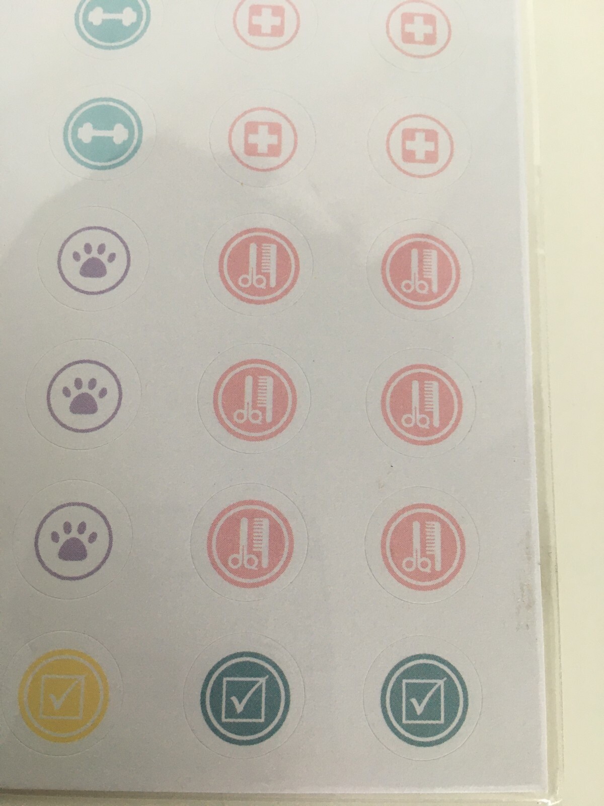 Pen and Gear Stickers 4 Sheets Small Circles for Planner Money Shipping Food New