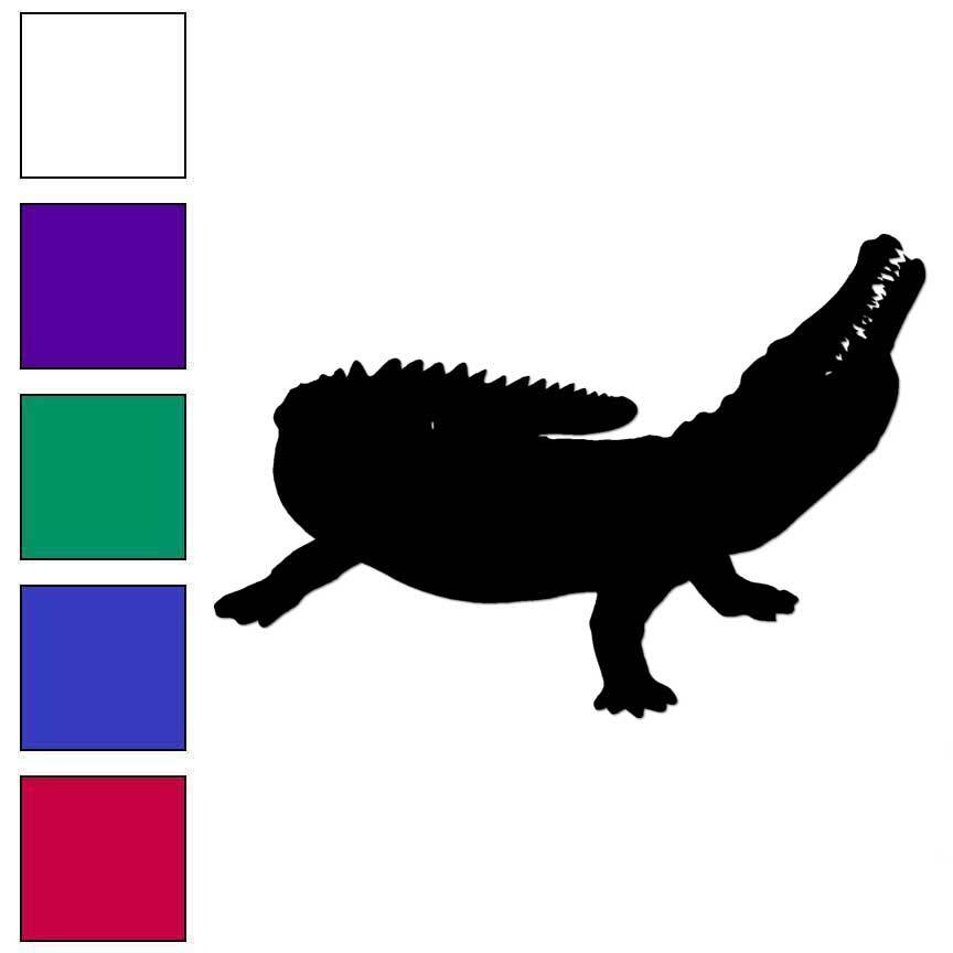 Crocodile Alligator Gator, Vinyl Decal Sticker, Multiple Colors & Sizes #6798