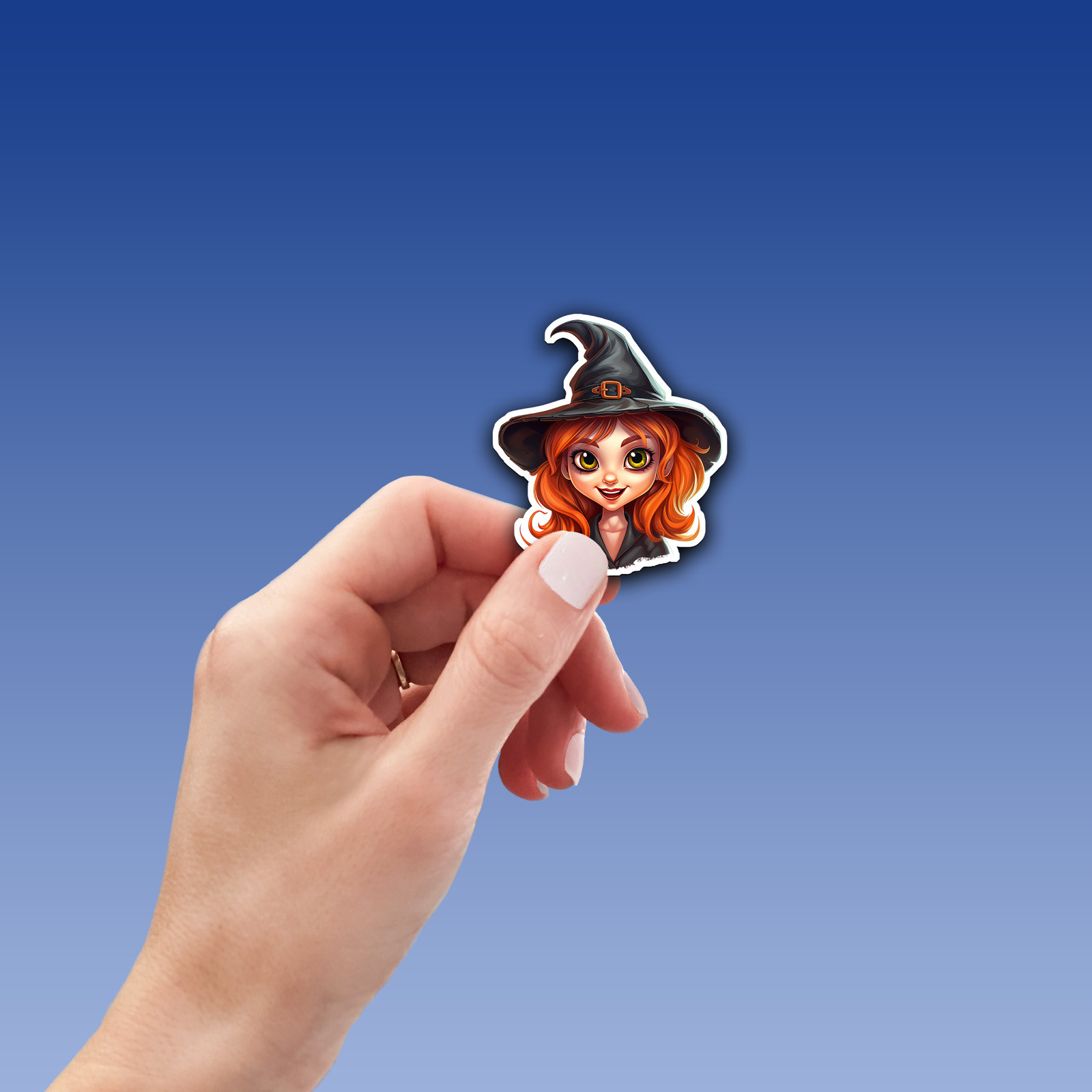 Happy Witch Vinyl Sticker – Spreading Smiles and Magic Everywhere