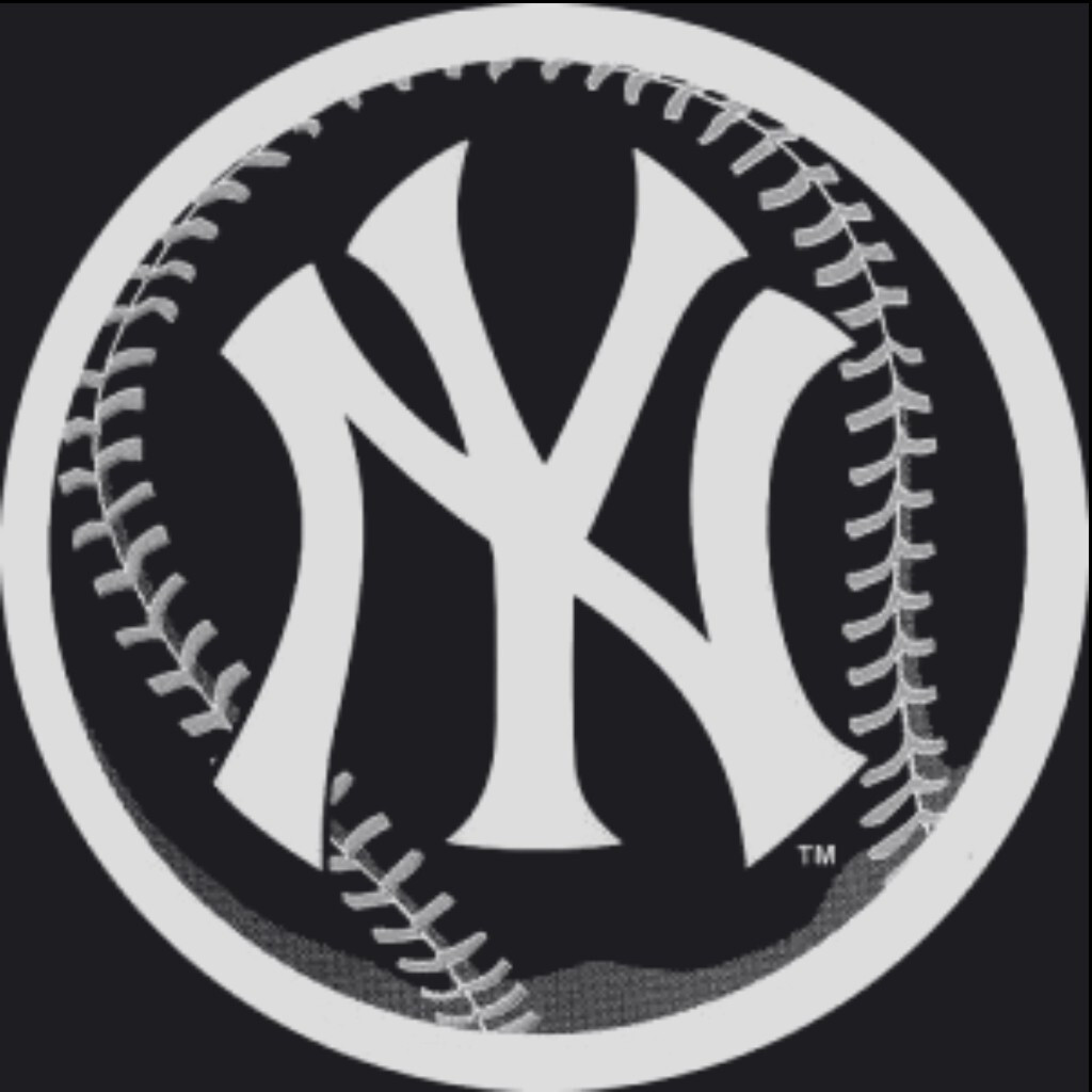 New York Yankees #5 MLB Team Logo 1 Color Vinyl Decal Sticker Car Window Wall