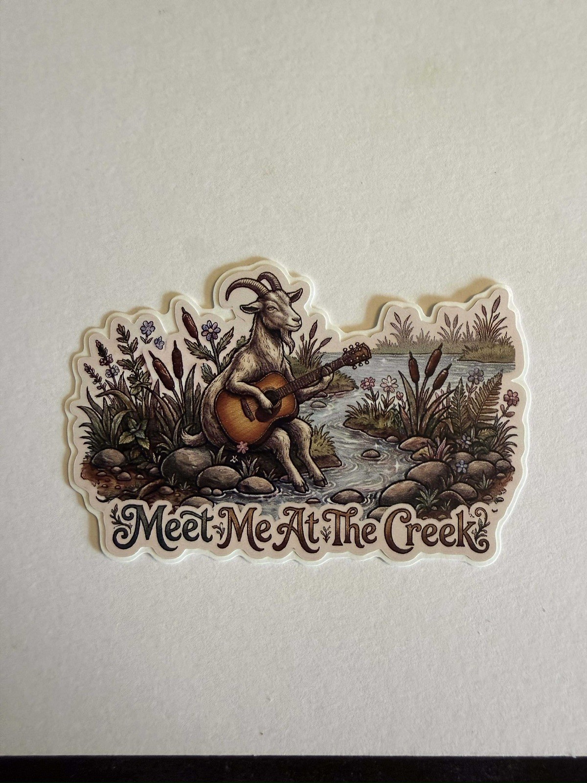 Meet Me At The Creek Goat Billy Strings BMFS Fan Art Vinyl Sticker