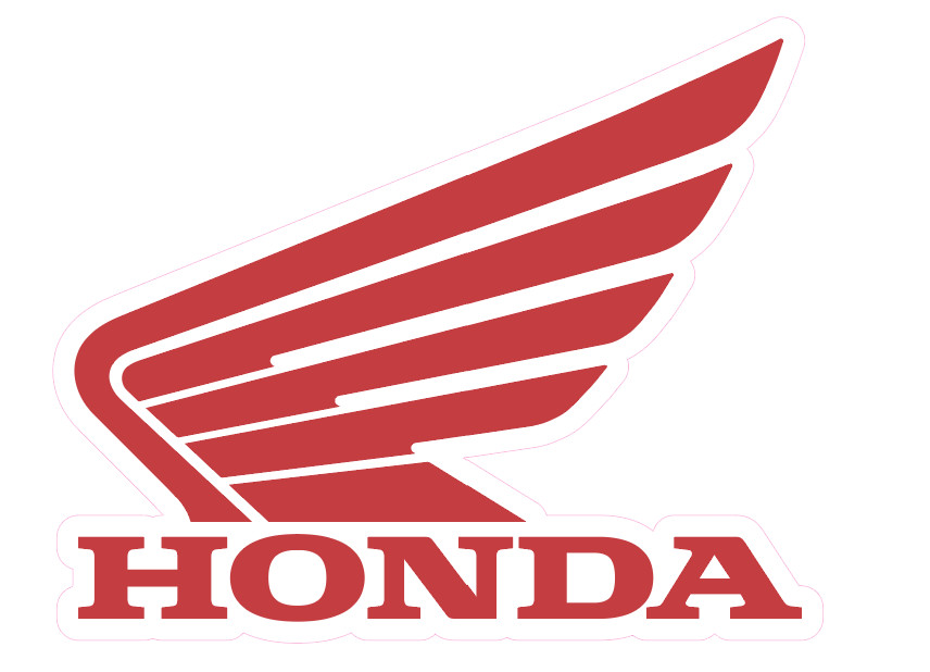 Honda Logo Vinyl Sticker – Waterproof & UV-Resistant, Custom Size Options