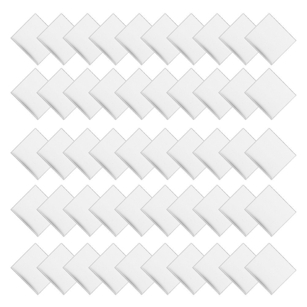 200 Pcs Mosaic Mirror Sticker Small Square Tiles Miniature Craft Mirrors