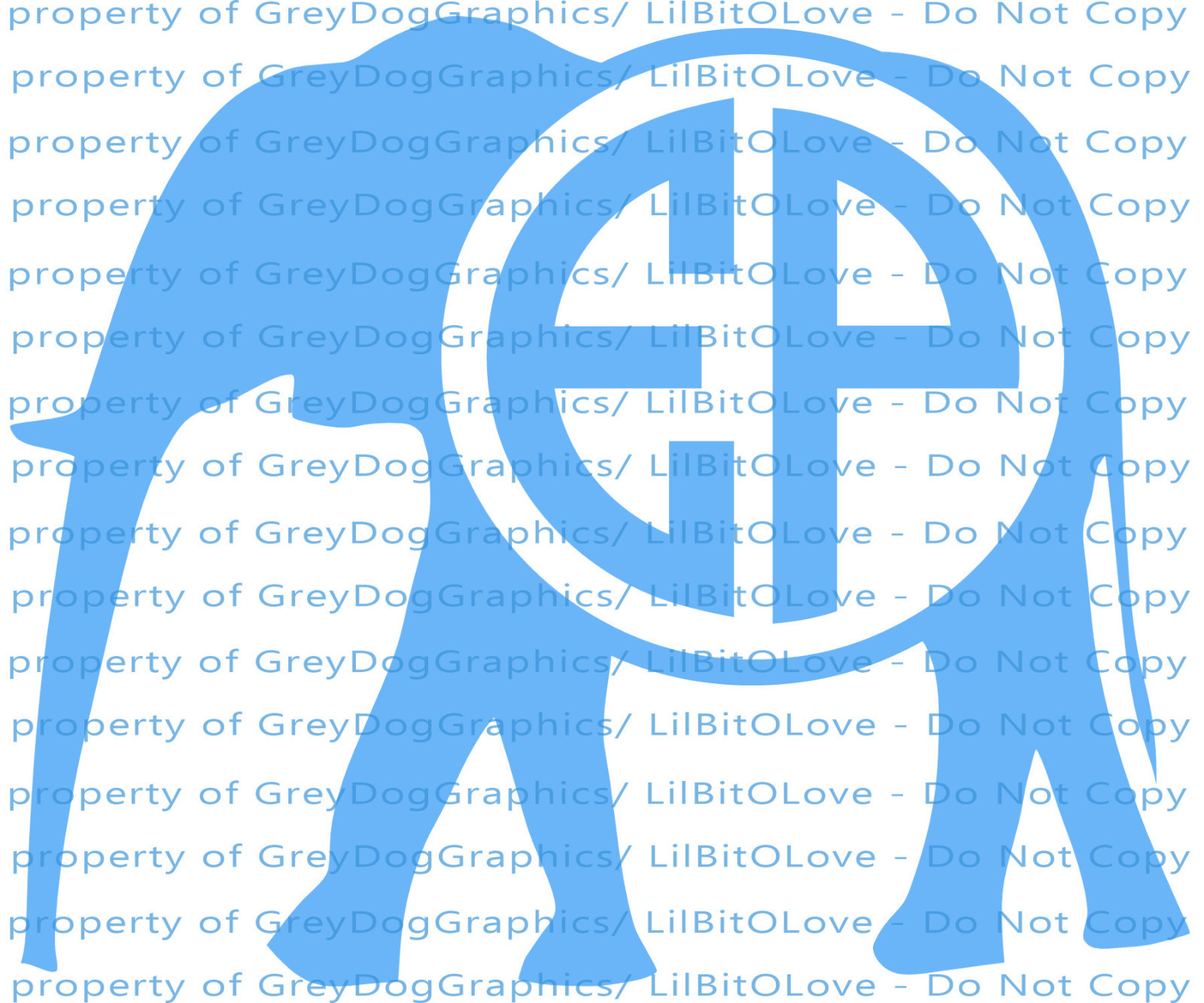 Custom Elephant Monogram Vinyl Decal Pachyderm Sticker Your Initials 2 or 3