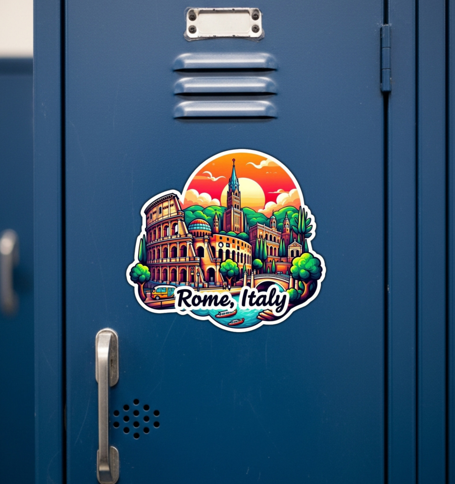 Rome Italy Fridge Magnet or Laptop Sticker