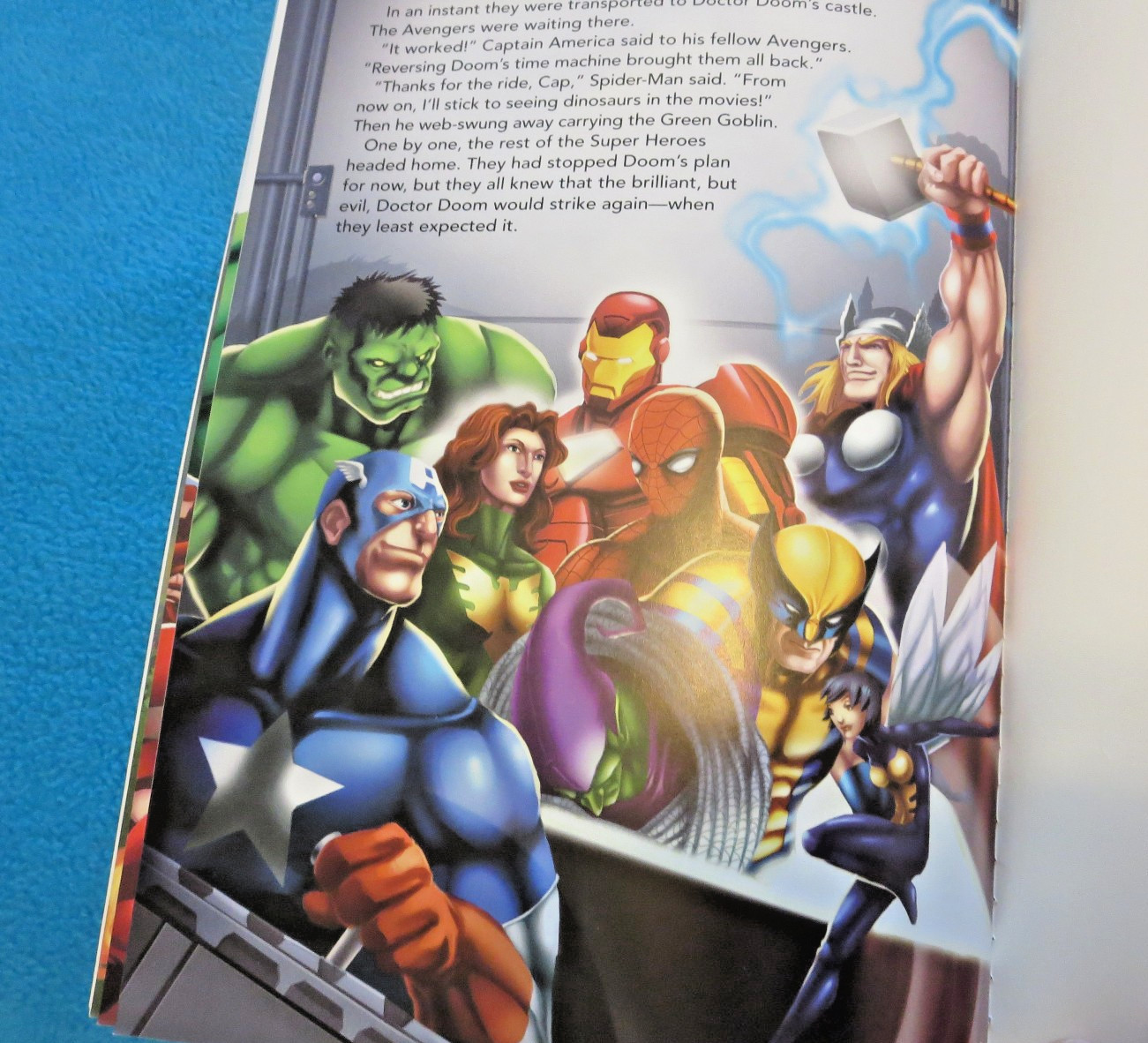 Marvel Heroes Blast Off! Wall Clings Paperback Book