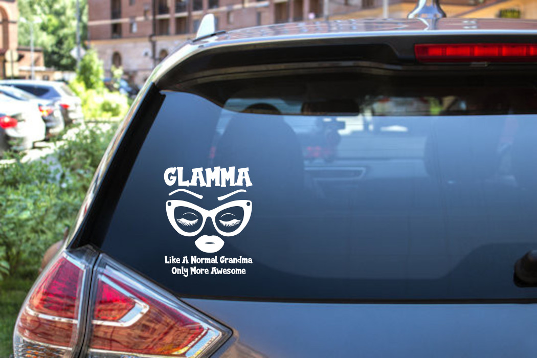Glamma Sticker: Cool Grandma Decal for Awesome Grandmas! – 6507
