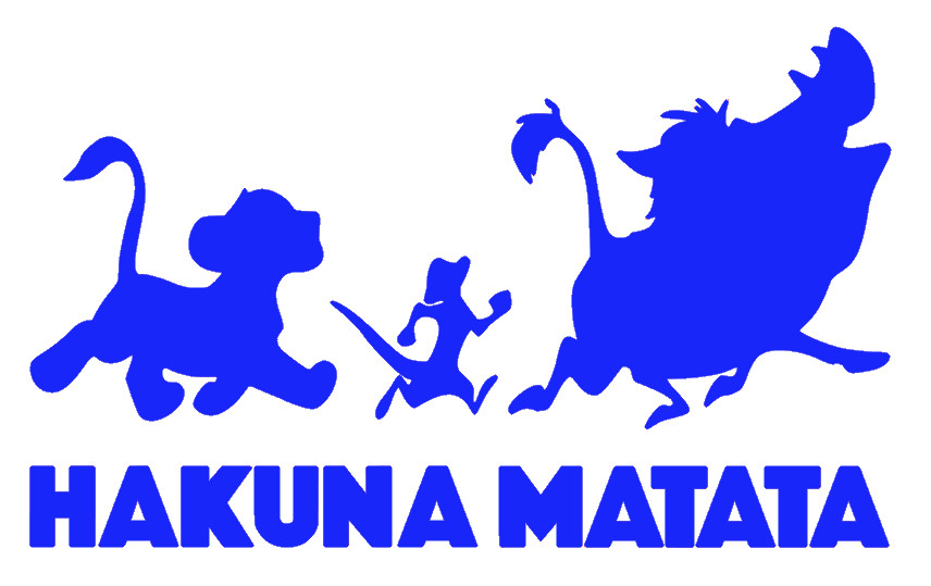 HAKUNA MATATA, THE LION KING , Decal Sticker for Car, Laptop